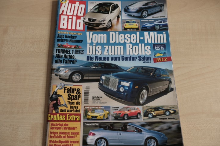 Deckblatt Auto Bild (09/2003)